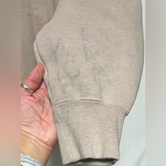 Jordan Flight Satin Lined Oversized Hoodie Gold Accents Cotton Boxy Comfy Cozy - Picture 6 of 12